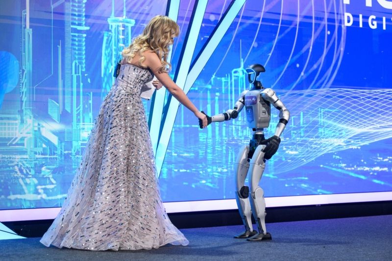 Roboter von Delta Robots auf einer Veranstaltung