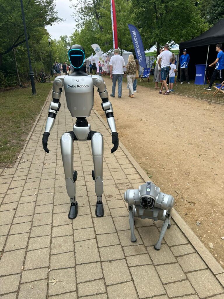 Roboter von Delta Robots auf einer Veranstaltung
