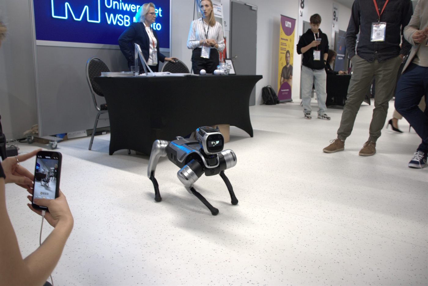 Roboter von Delta Robots auf einer Veranstaltung