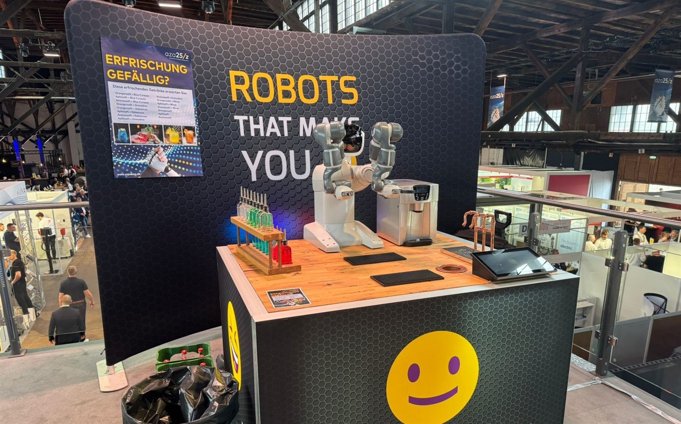 Roboter von Delta Robots auf einer Veranstaltung